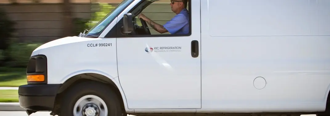 KIC Refrigeration service vehicle serving Malverne area